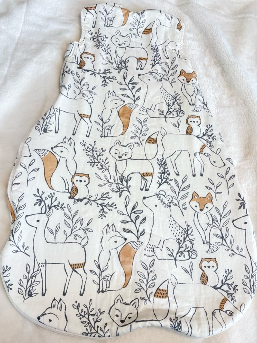 Crane Baby Ezra Woodland Animal Collect Wearable Blanket Baby Sleep Sack 0-9 MOS